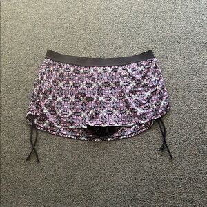 Plus size Cacique swim skirt with adjustable ruching at sides